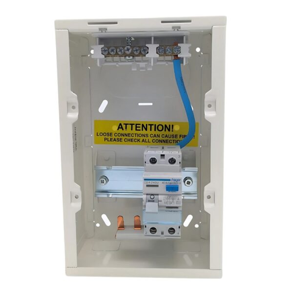 Hager VML402AH 2 Way 40A Type A RCD Garage Consumer Unit