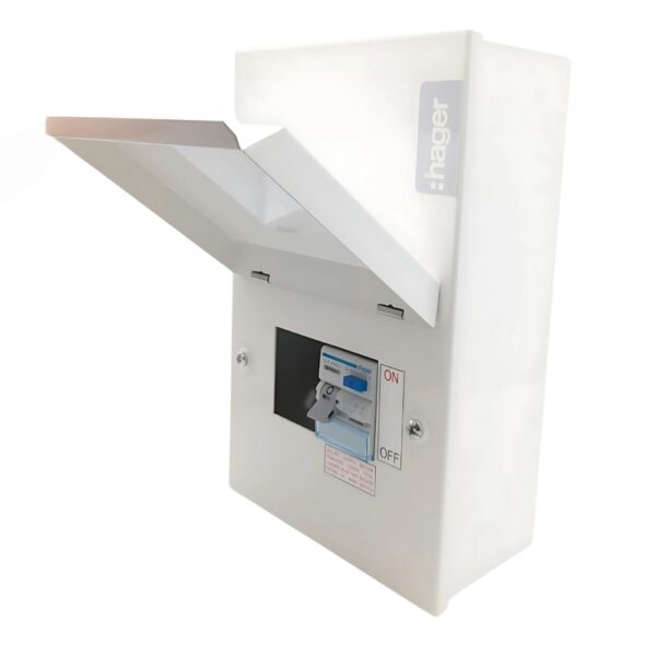 Hager VML402AH 2 Way 40A Type A RCD Garage Consumer Unit