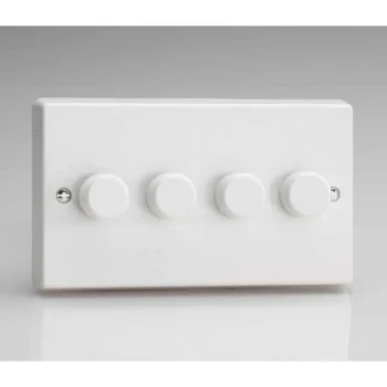 Varilight JQDP254W Varilight JQDP254W 4 Gang V-PRO LED Dimmer 0-120W