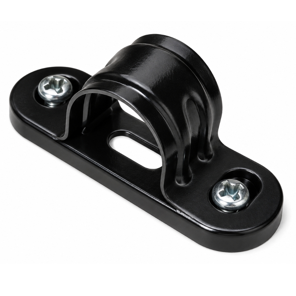 20mm Steel Spacer Bar Saddles Black 1 20mm Steel Spacer Bar Saddles Black