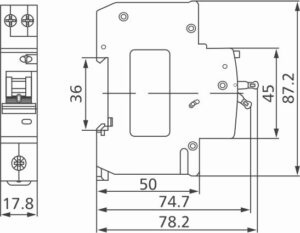 Live Electrical 30mA Mini RCBO 6kA Curve B Type A 40amp