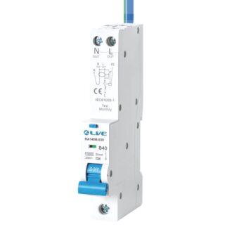 Live Electrical 10kA RCBO 32A Curve B Type A 30mA 1P+N