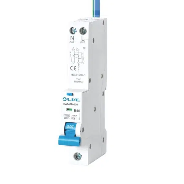 Live Electrical 10kA RCBO 32A Curve B Type A 30mA 1P+N
