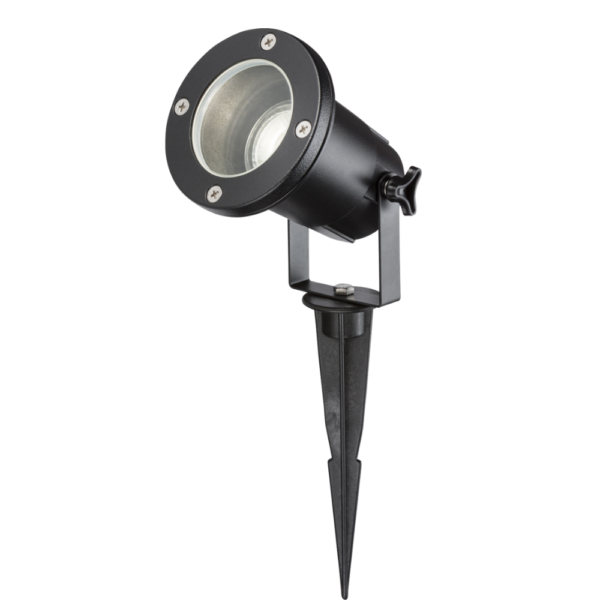 Knightsbridge GUSPBK IP65 GU10 Ground Spike Light - Black