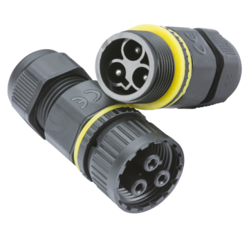 Knightsbridge JB0011 IP68 16A Plug and Socket Cable Connector (3-Pole)