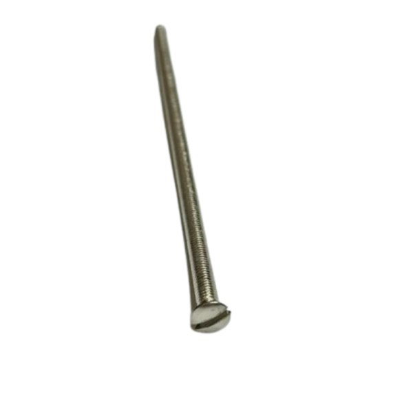 M3.5 x 60mm Slot Raised Nickel Electrical Socket Screw