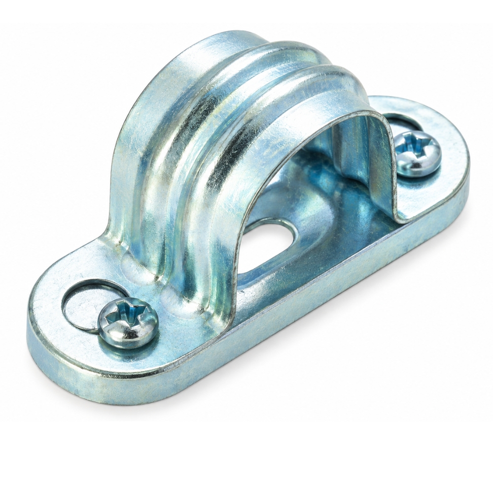 Deligo | SB20 | 20mm Steel Spacer Bar Saddle | Galvanised 1 20mm Galvanised Steel Spacer Bar Saddle