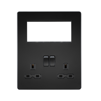 Knightsbridge SFR194MBB Small Multimedia Combination Plate