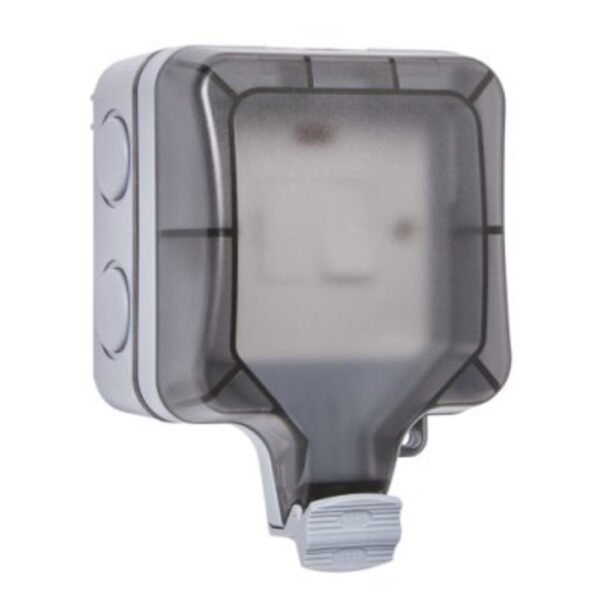 Forum ZN-38870 13A IP66 Outdoor Fused Spur with Neon - Grey