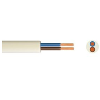 2 Core Round 1.5mm Flexible PVC Cable 3182Y - 1m