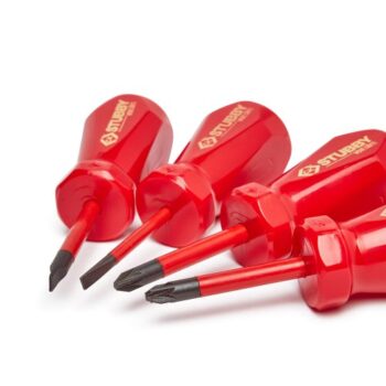 C.K Tools T48349 Stubby VDE Slim Screwdriver Set of 4