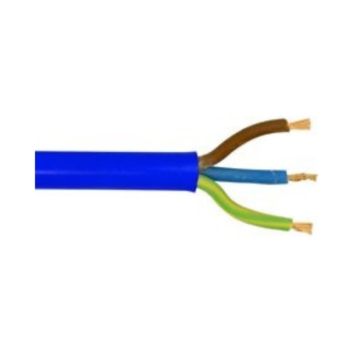Arctic Grade Flexible PVC Cable 3 Core 1.5mm Blue - 1 meter