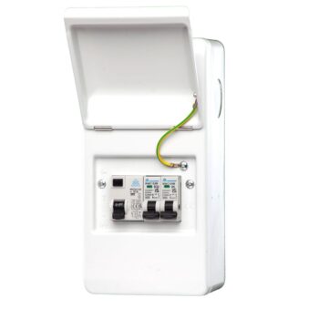 WCED Metal Garage Unit - 63A Type A RCD 6A/32A B MCBs
