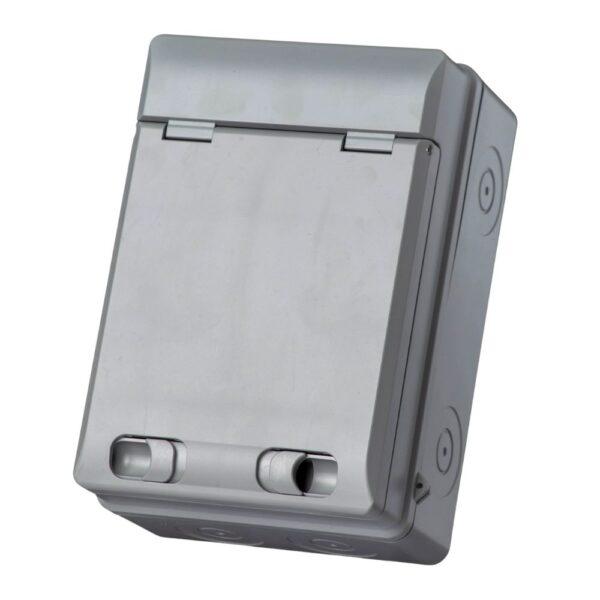 IP65 Plastic Garage Consumer Unit – 63A Type A RCD with 6A & 32A MCBs – WCED