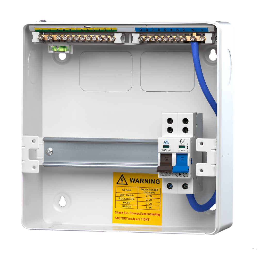 WCED | WME08/MS100 | 100A Main Switch Consumer Unit | 6 Way 2 WCED | WME08/MS100 | 100A Main Switch Consumer Unit | 6 Way