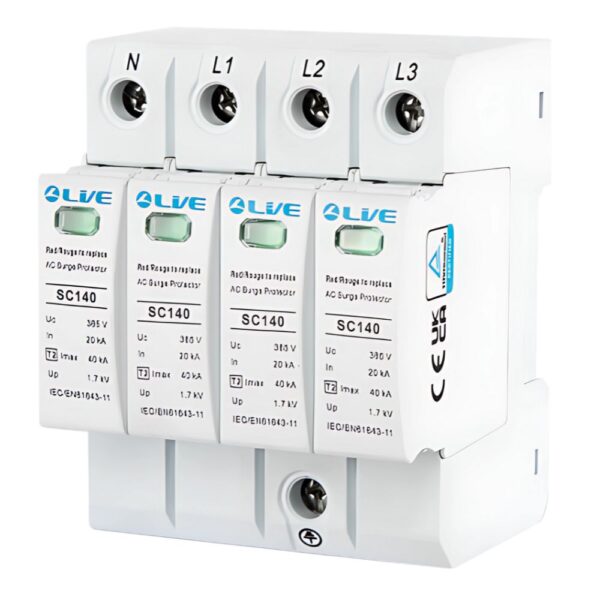 Live Electrical SC440 4 Pole 20kA/40kA Type 2 SPD Surge Protective Device