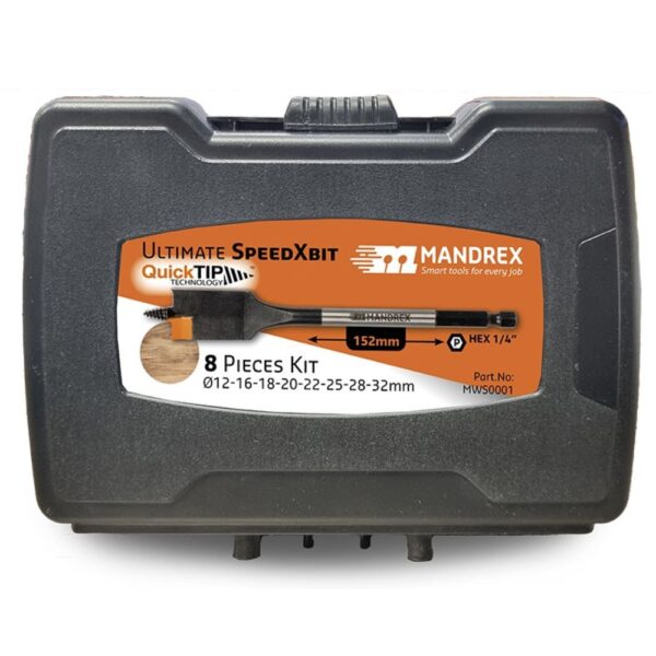 Mandrex MWS0001 ULTIMATE SpeedXbit Kit - 8 Pieces