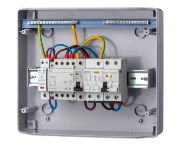PME / PEN Fault Detection WPEPME08/SP/C32 IP65 Unit 12 Mod c/w C32 RCBO /4P63A contactor SPD & PME Relays