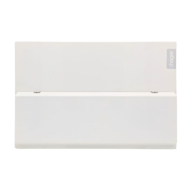 Hager VML108SPD 8 Way SPD Consumer Unit - Straight Front Closed Lid