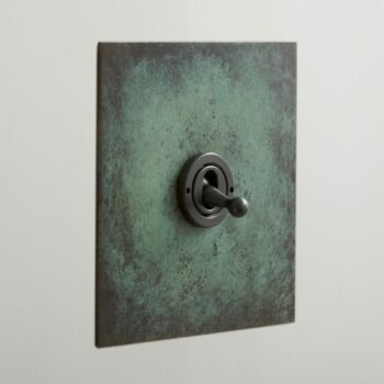 Forbes & Lomax One Gang Dolly Switch - Verdigris Plate