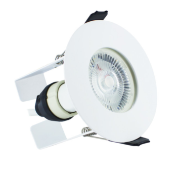 Integral ILDLFR70D012 Evofire Fire Rated IP65 White Downlight - No GU10 Holder