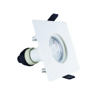 Integral ILDLFR70D007 Evofire Fire Rated IP65 White LED GU10 Square Downlight