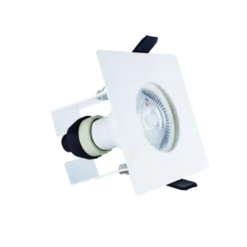 Integral ILDLFR70D009 Evofire Fire Rated IP65 White LED GU10 Square Downlight