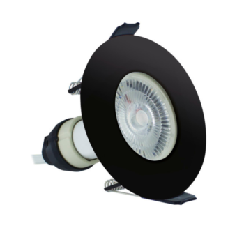 Integra l ILDLFR70D028 Evofire Fire Rated IP65 Black LED GU10 Downlight