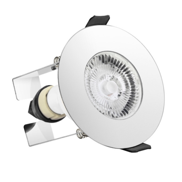 Integral ILDLFR70D018 Evofire Fire Rated IP65 Polished Chrome LED GU10 Downlight