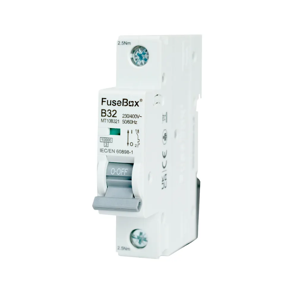 FuseBox MT10B321 32A Single Pole 10kA B Curve MCB 1 FuseBox MT10B321 FuseBox MT10B321 32A Single Pole 10kA B Curve MCB