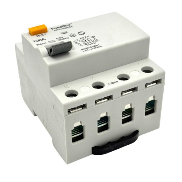 Fusebox RTA1003004 100A 4 Pole 300mA Type A RCD