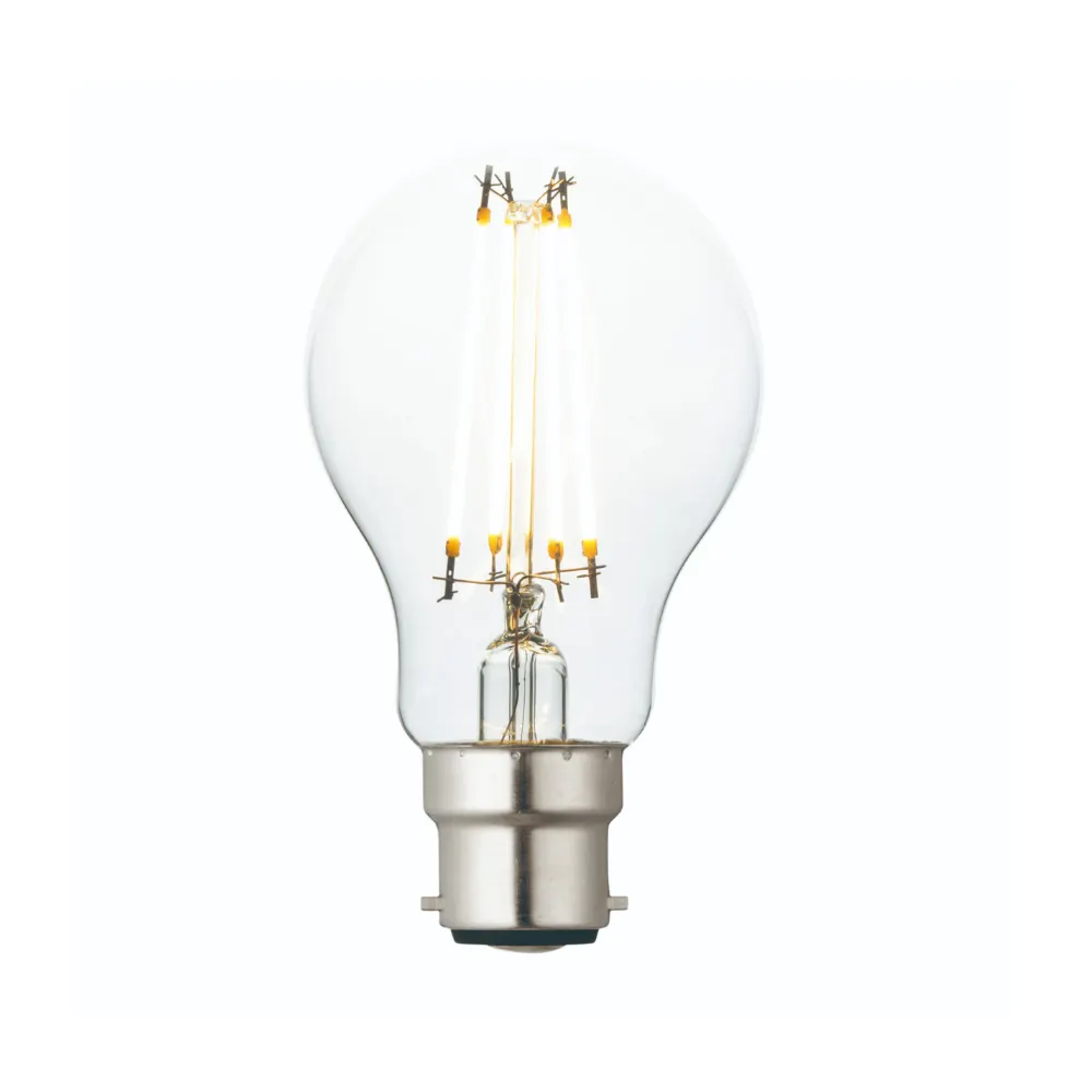 Saxby 94344 B22 LED Filament Lamp Bulb GLS 6W 2700K Warm White 1 Saxby 94344 Saxby 94344 B22 LED Filament GLS 6W 2700K Warm White