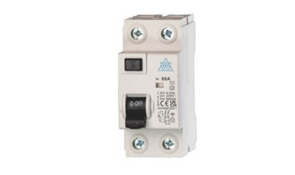 WCED 2 Pole 80A 30mA Type A High Immunity RCD
