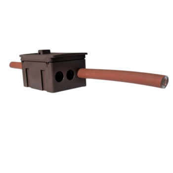 WCED Single Pole 100A Terminal Block - Brown