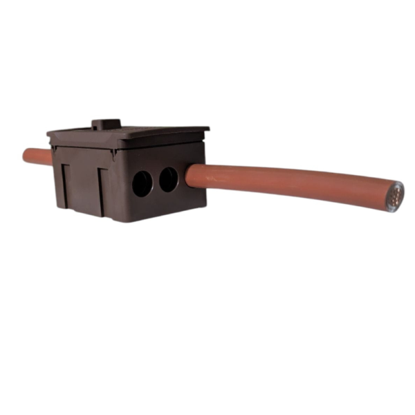 WCED Single Pole 100A Terminal Block - Brown
