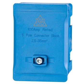 WCED WTB5-BL Single Pole 100A Terminal Block - Blue