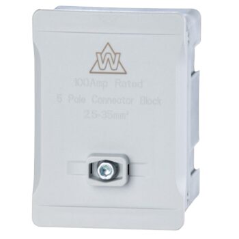 WCED WTB5-GY Single Pole 100A Terminal Block - Grey