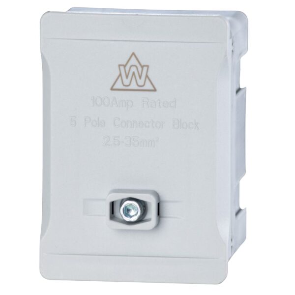 WCED WTB5-GY Single Pole 100A Terminal Block - Grey