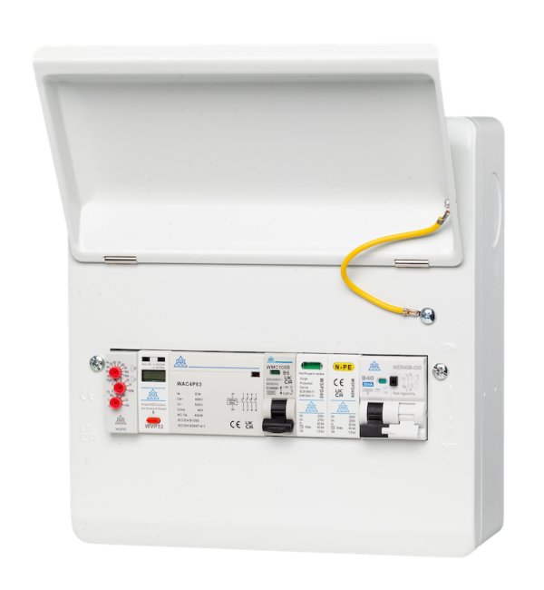 PME / PEN Fault Detection Unit – C40A RCBO 4P 63A Contactor SPD & PME Relays + KWH Meter