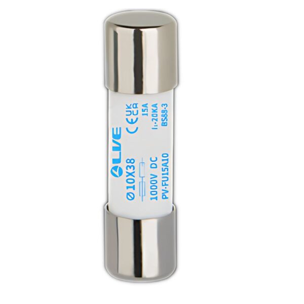 Live Electrical PV-FU10A10 10A 20kA 10x38 1000V DC Photovoltaic Fuse