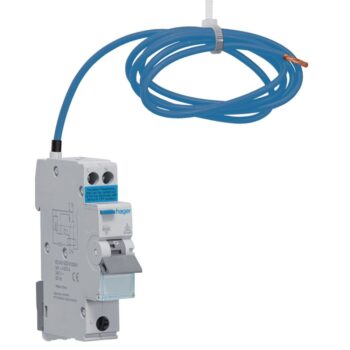 Hager | ADC916R | 1P+N | 6kA | 30mA | C Curve | Type A Bidirectional RCBO | 16A