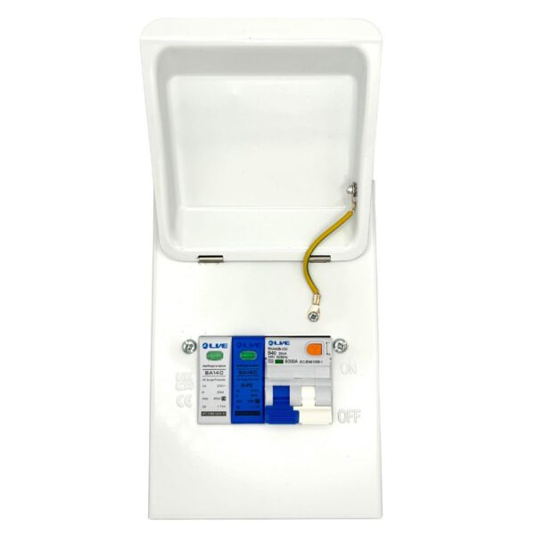 EV Consumer Unit - Lifted Lid