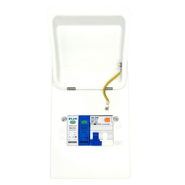 Live Electrical MMGU40B-SP EV Consumer Unit - Front Open Lid