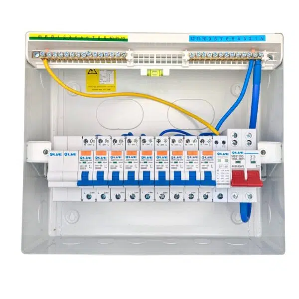 Live Electrical 11 Way SPD Metal Consumer Unit Kit c/w 9 RCBOs