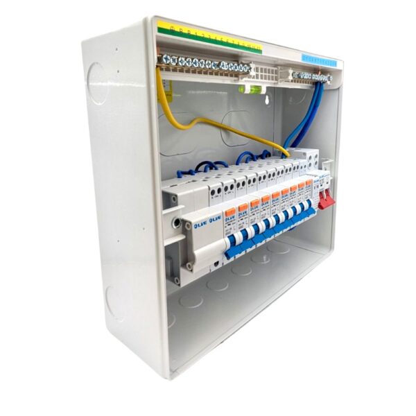 Live Electrical 11 Way SPD Metal Consumer Unit Kit c/w 9 RCBOs