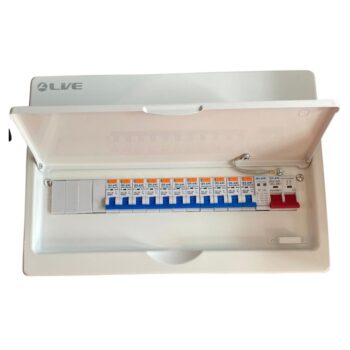 Live Electrical 15 Way SPD Metal Consumer Unit Kit c/w 11 RCBOs