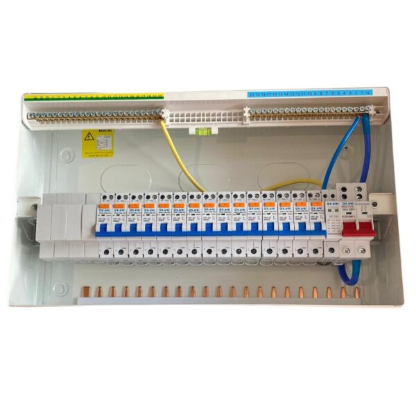 Live Electrical 19 Way SPD Metal Consumer Unit Kit c/w 15 RCBOs