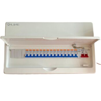 Live Electrical 19 Way SPD Metal Consumer Unit Kit c/w 15 RCBOs