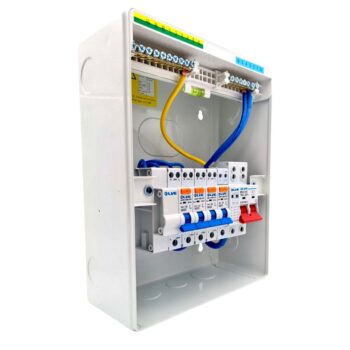 Live Electrical 5 Way SPD Metal Consumer Unit Kit with 4 RCBOs