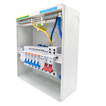 Live Electrical 7 Way SPD Metal Consumer Unit Kit with 5 RCBOs